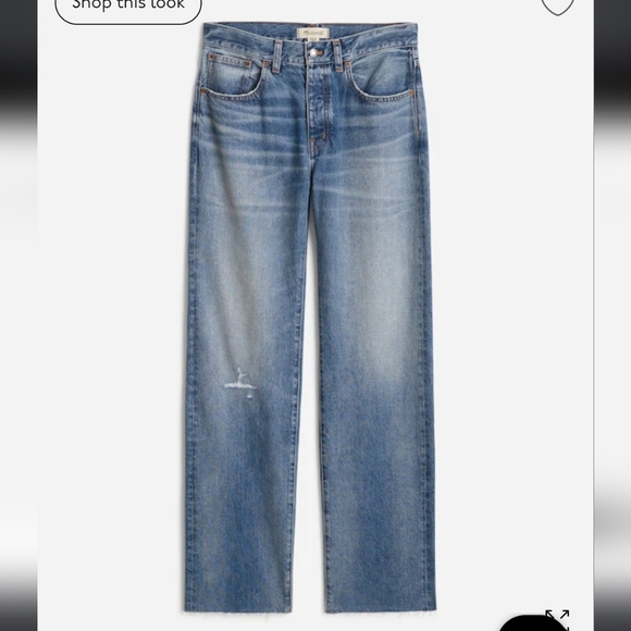 Madewell The Dean Easy Straight Jean - Picture 1 of 8